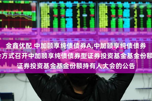 金鑫优配 中加颐享纯债债券A,中加颐享纯债债券C: 关于以通讯开会方式召开中加颐享纯债债券型证券投资基金基金份额持有人大会的公告